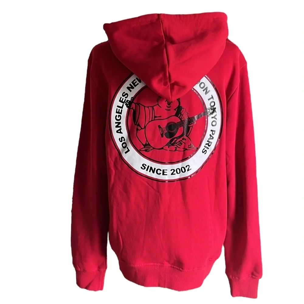 TRUE RELIGION METALLIC CITY BUDDHA ZIP HOODIE